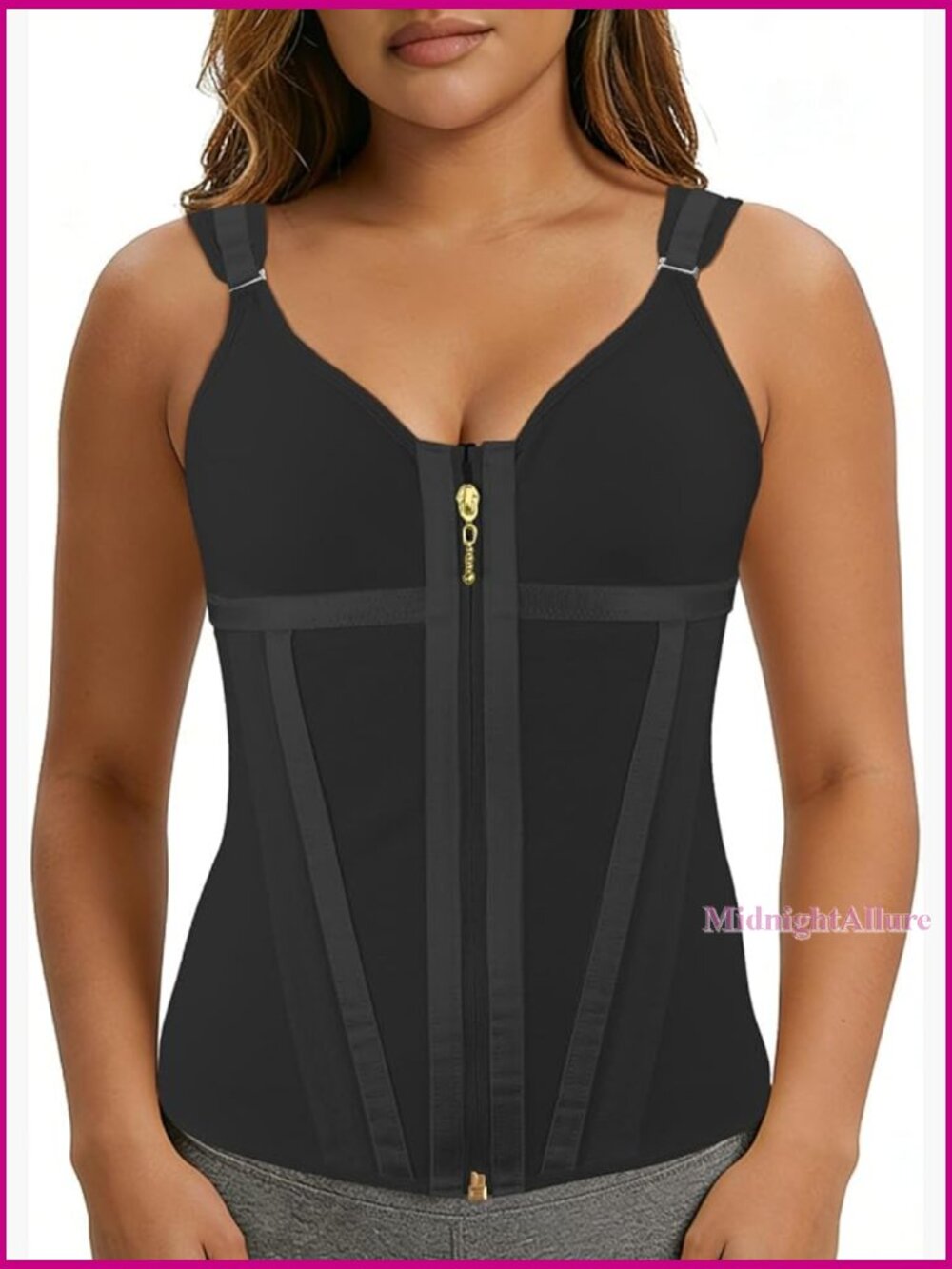 X-Large Waist Trainer Corset With Steel Bones For Tummy Control And Posture